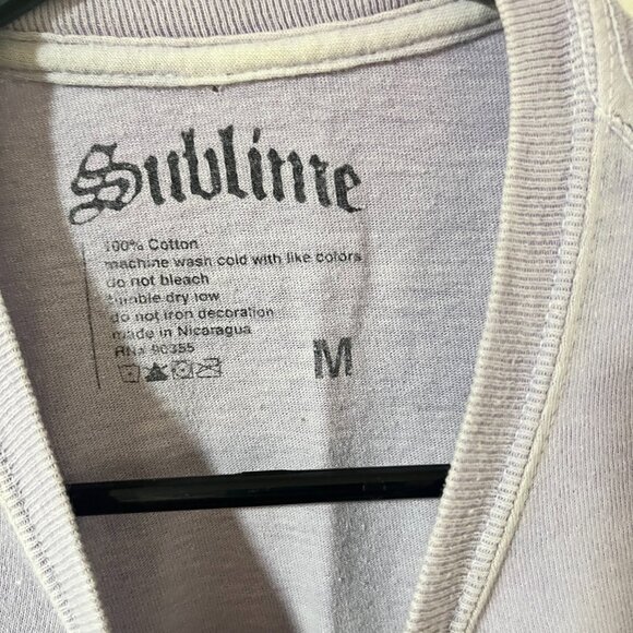 SUBLIME STARBURST Rock Band Concert Tee Shirt Gray Size Medium - Picture 3 of 4